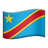 🇨🇩 Flag: Congo - Kinshasa Emoji on Apple macOS and iOS iPhones