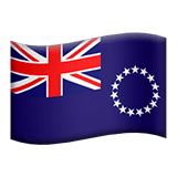 Bandera de las Islas Cook en Apple macOS y iOS iPhones