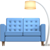 couch-and-lamp Emoji apple