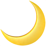 crescent-moon Emoji apple