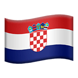 🇭🇷 Флаг Хорватии Эмодзи на Apple macOS и iOS iPhone