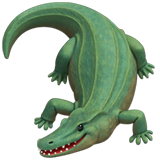 crocodile Emoji apple
