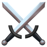 crossed-swords Emoji apple