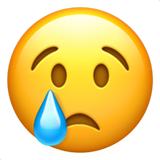 crying-face Emoji apple