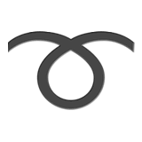 curly-loop Emoji apple