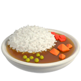 curry-rice Emoji apple