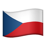 🇨🇿 Flag: Czechia Emoji on Apple macOS and iOS iPhones