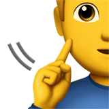 deaf-man Emoji apple