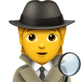 Detektiv(in) Emoji auf Apple macOS und iOS iPhones