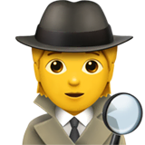 detective Emoji apple