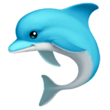 Dolphin Emoji on Apple macOS and iOS iPhones