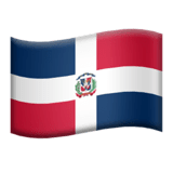 Флаг Доминиканской Республики Эмодзи на Apple macOS и iOS iPhone