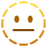 dotted-line-face Emoji apple