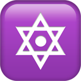 dotted-six-pointed-star Emoji apple