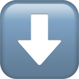 down-arrow Emoji apple