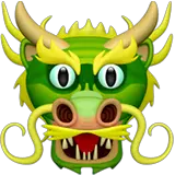 Dragon Face Emoji on Apple macOS and iOS iPhones