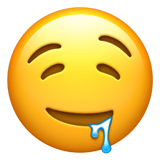 drooling-face Emoji apple