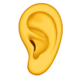 ear Emoji apple