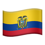 🇪🇨 Флаг Эквадора Эмодзи на Apple macOS и iOS iPhone