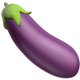 eggplant Emoji apple