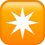 eight-pointed-star Emoji apple