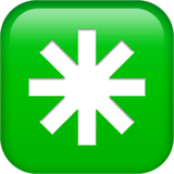 eight-spoked-asterisk Emoji apple