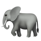 Elefant Emoji auf Apple macOS und iOS iPhones
