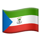 Flagge von Äquatorialguinea Emoji auf Apple macOS und iOS iPhones