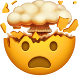 exploding-head Emoji apple