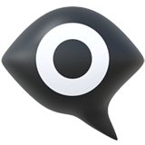 eye-in-speech-bubble Emoji apple