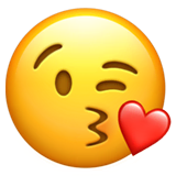 face-blowing-a-kiss Emoji apple