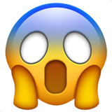 face-screaming-in-fear Emoji apple