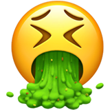 face-vomiting Emoji apple