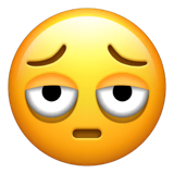 face-with-bags-under-eyes Emoji apple