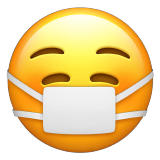 face-with-medical-mask Emoji apple