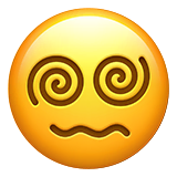 face-with-spiral-eyes Emoji apple