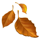 fallen-leaf Emoji apple