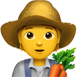 farmer Emoji apple
