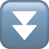 fast-down-button Emoji apple