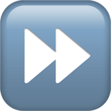 fast-forward-button Emoji apple