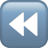 fast-reverse-button Emoji apple