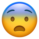 fearful-face Emoji apple