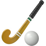 🏑 Mazza e palla da hockey su prato Emoji su Apple macOS e iOS iPhones