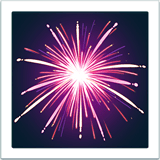 Fireworks Emoji on Apple macOS and iOS iPhones