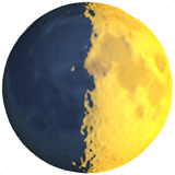 first-quarter-moon Emoji apple