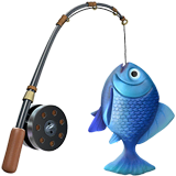 fishing-pole Emoji apple