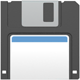 Floppy Disk Emoji on Apple macOS and iOS iPhones