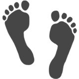 footprints Emoji apple