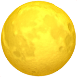 full-moon Emoji apple