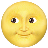 full-moon-face Emoji apple